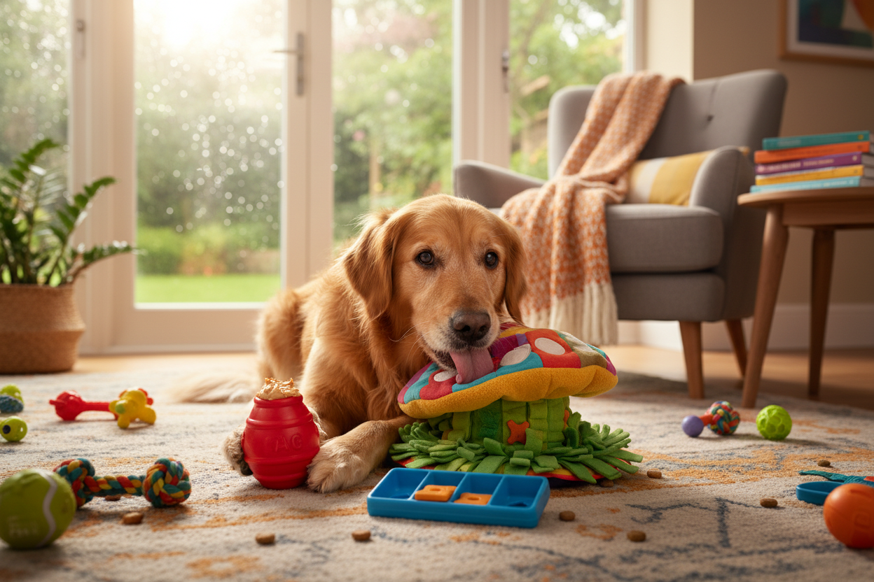 Dog Enrichment Activities for Rainy Days: 15 Ways to Keep Your Dog Busy Indoors