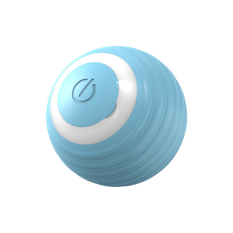 Top view of automatic rolling cat ball toy