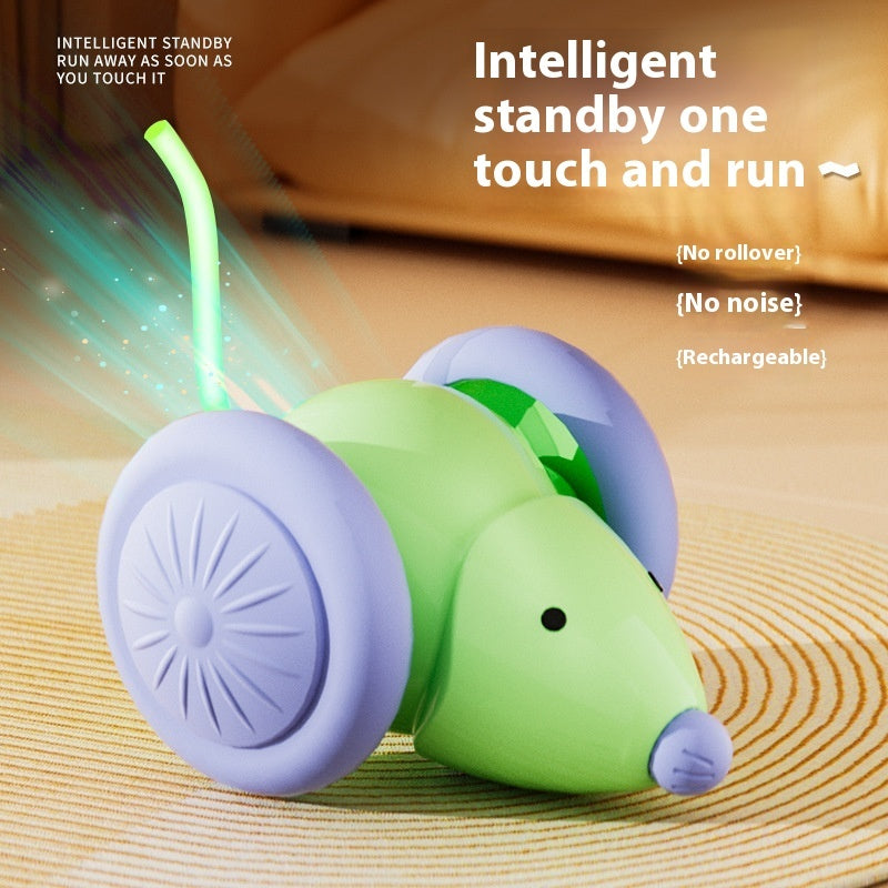 Interactive Electric Mouse Cat Toy – Automatic Smart Car with Obstacle Avoidance for Indoor Cats