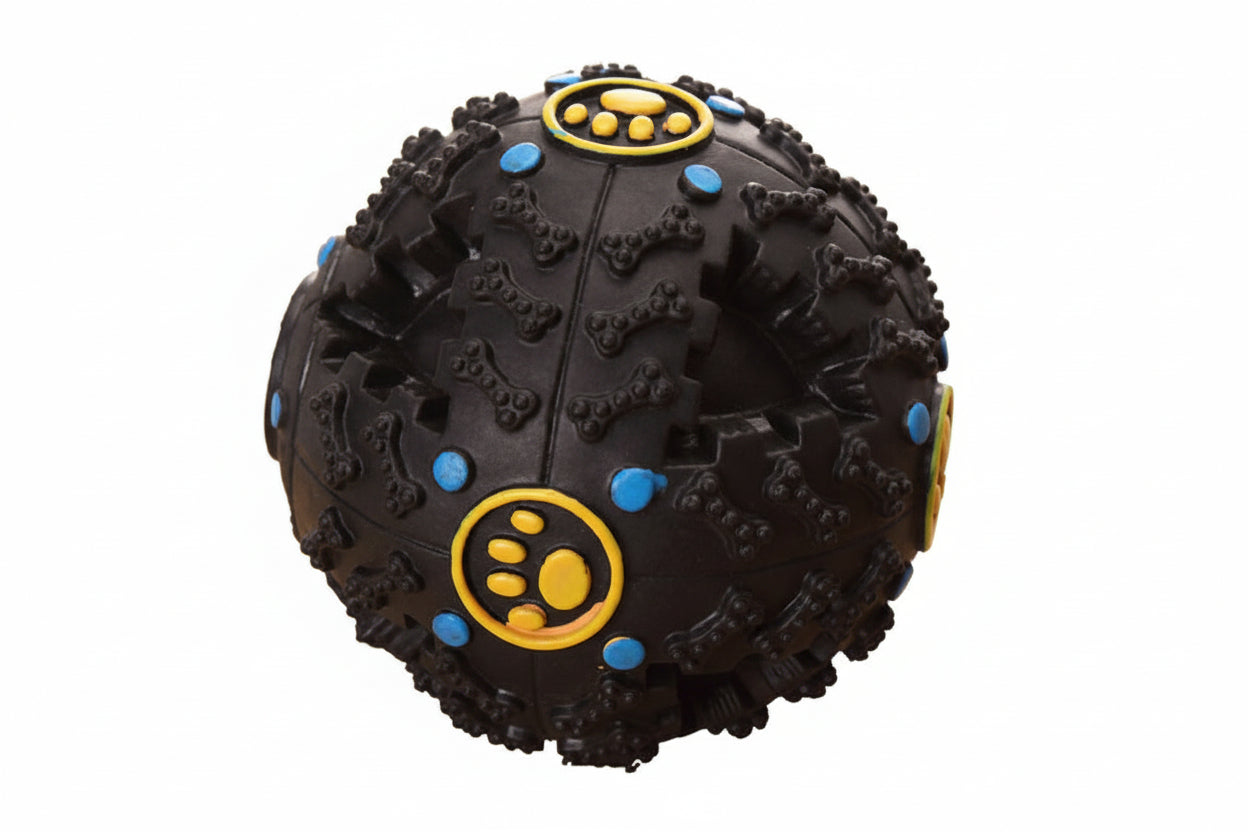 squeaky giggle treat ball for small to medium dogs