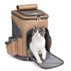 Rolling cat carrier backpack with wheels