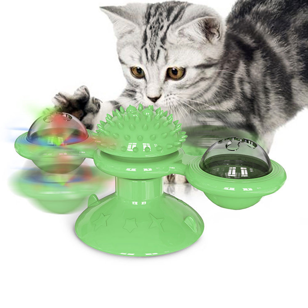 Multi-function cat windmill toy for boredom