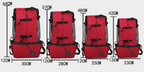 Dog carrier backpack shown with ventilation openings visible