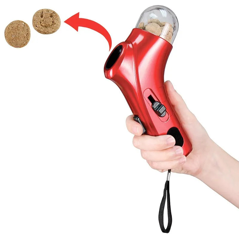 interactive dog treat launcher toy for training