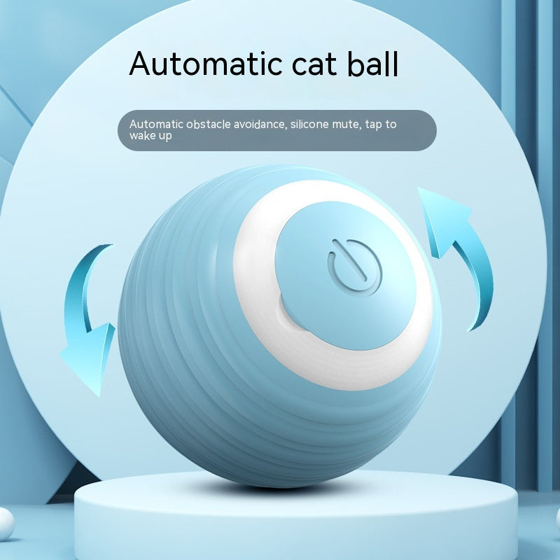 Smart cat ball toy for exercise and mental stimulation
