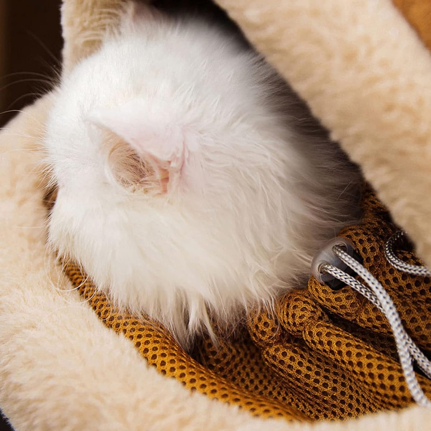 Plush dog and cat backpack carrier with hand warmers