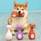 latex squeaky dog chew toys set for puppies