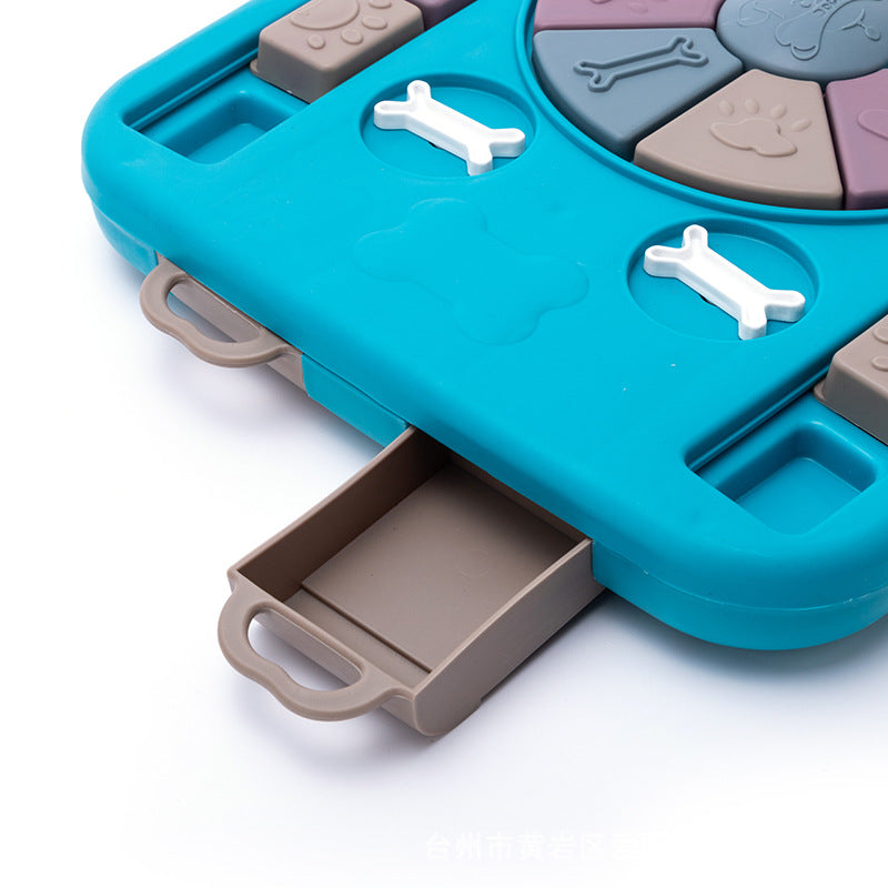 interactive slow feeding dog puzzle toy

