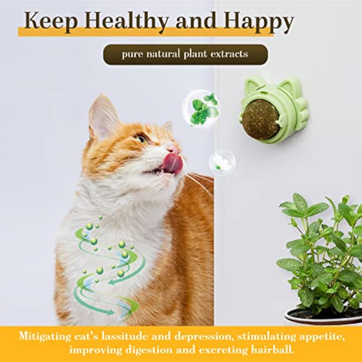 Cat dental chew toy with natural catnip