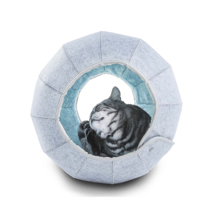 Indoor cat tube toy for hiding and exploration