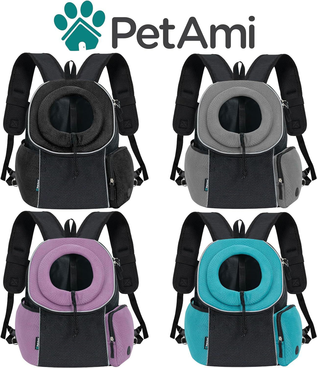 Dog carrier backpack shown on flat surface