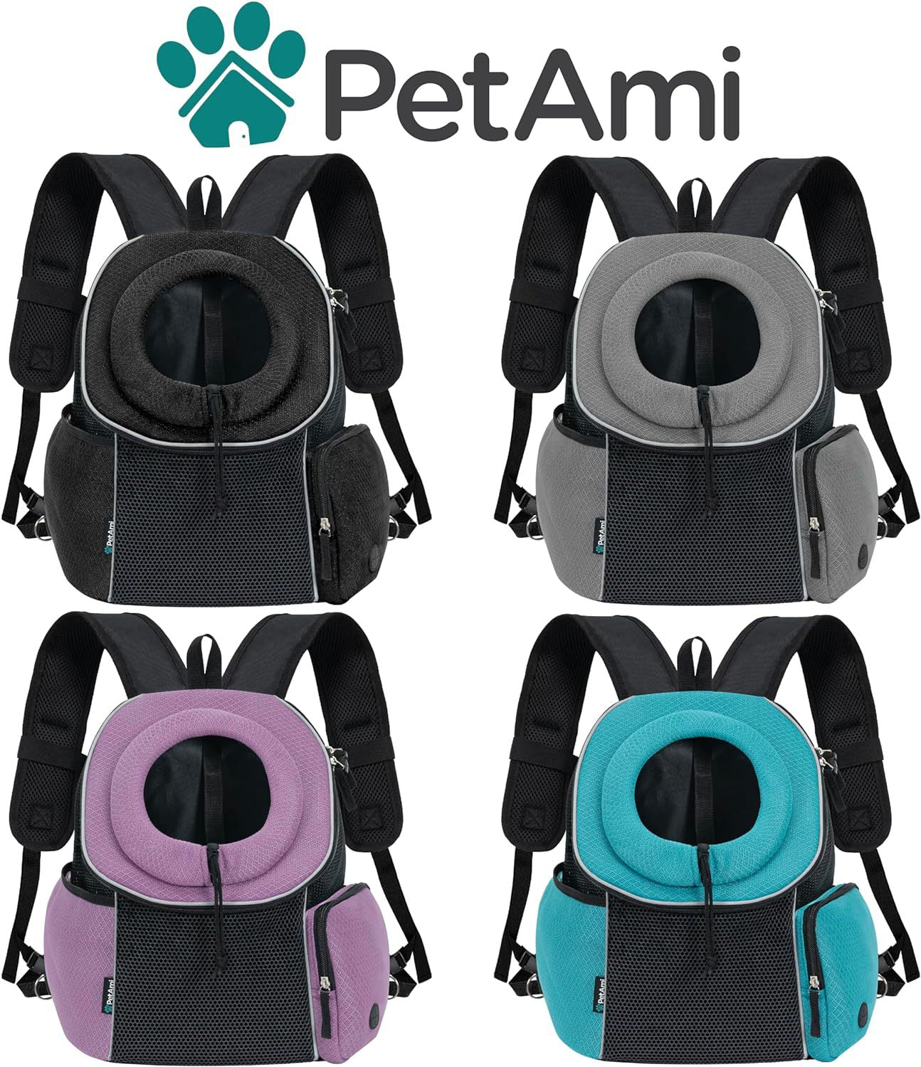 Dog carrier backpack shown on flat surface