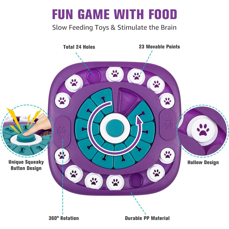 dog puzzle feeder toy for small medium and large dogs