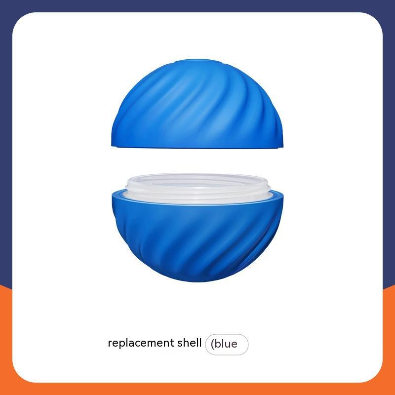 Blue replacement shell on a white background