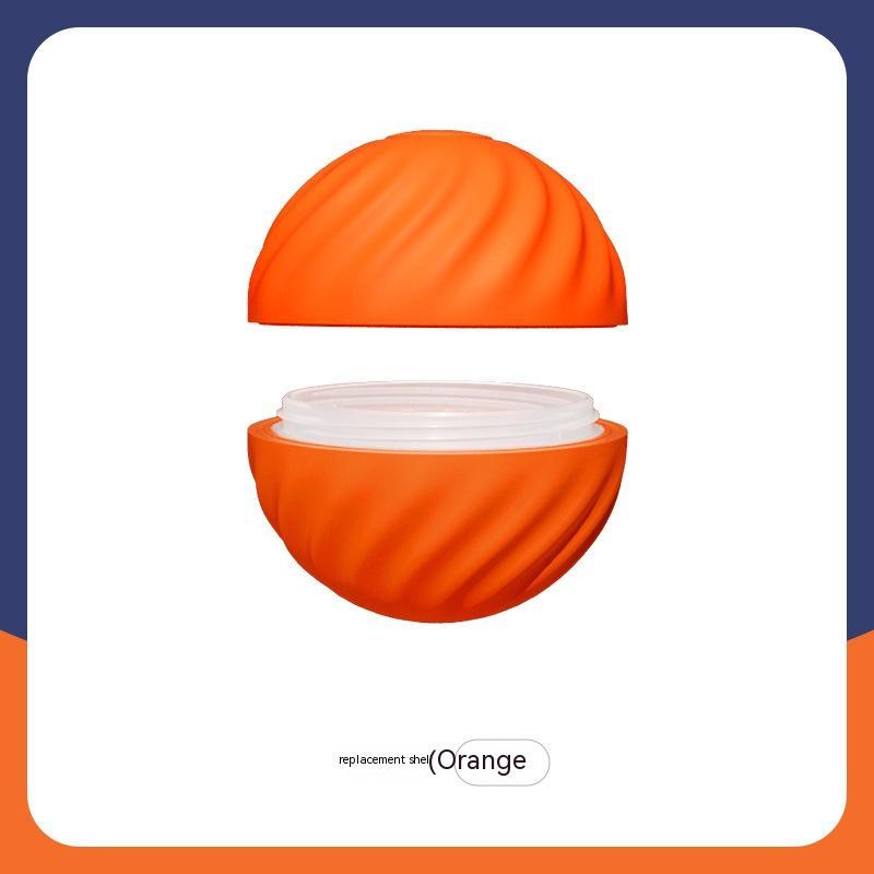 Orange replacement sleeve for a product on a white background