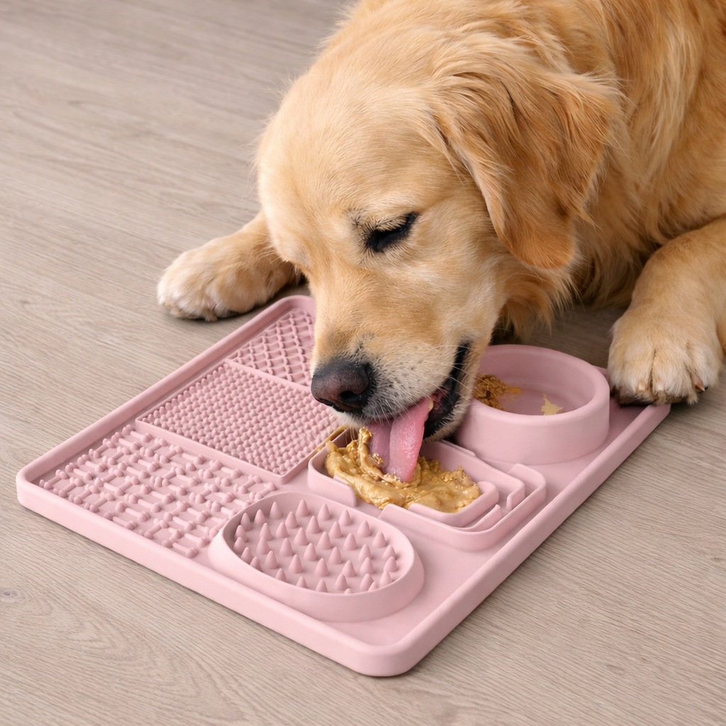 silicone dog slow feeder lick mat