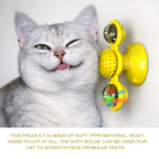 Interactive Rotating Windmill Cat Toy – Multi-Function Indoor Enrichment & Scratching Toy