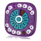 interactive dog puzzle toy with sliding treat compartments