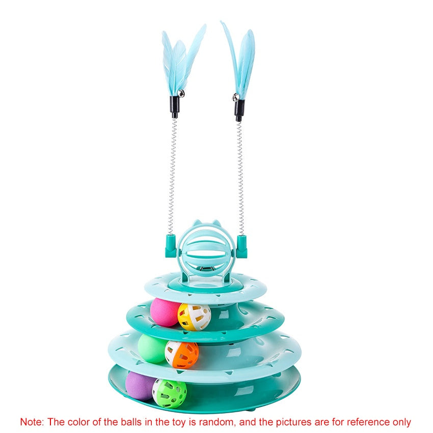 Rolling ball component inside cat ball puzzle toy