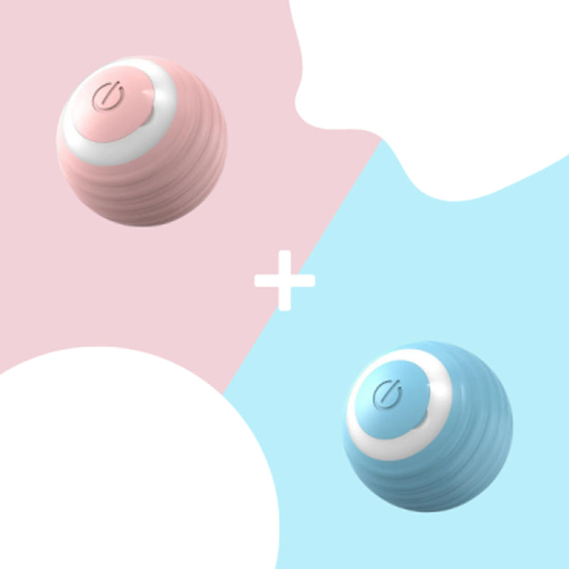 Interactive self-moving cat ball toy with unpredictable motion