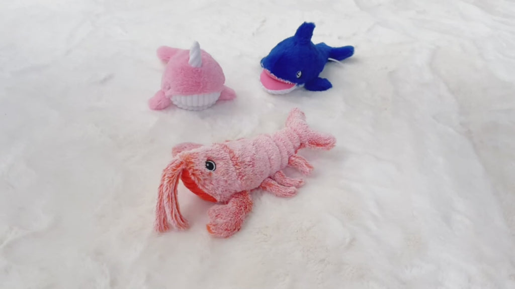 Interactive Jumping Shrimp Cat Toy – USB Rechargeable Moving Cat Toy for Indoor Cats